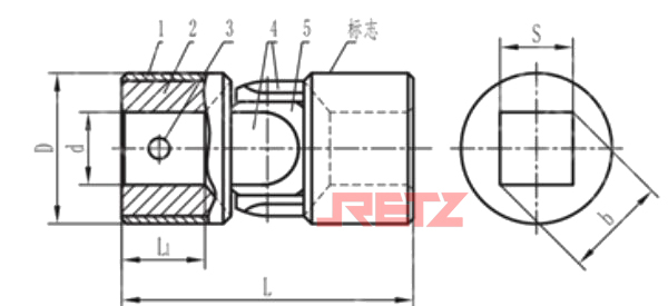 单球铰式万向联轴器基本参数和尺寸.jpg