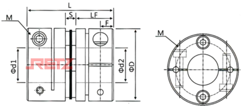 进口高灵敏夹紧式单膜片联轴器(铝合金)3.jpg