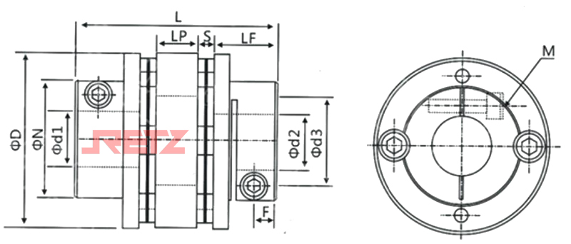 进口台阶夹紧式双膜片联轴器(铝合金)3.jpg