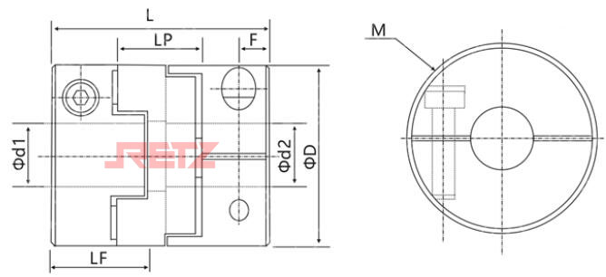 进口夹紧式短型十字滑块联轴器(铝合金)3.jpg